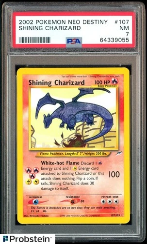 2002 Pokemon Neo Destiny #107 Shining Charizard PSA 7 NM
