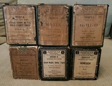 6 Ampico Player Piano Rolls - See Description for Titles