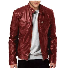 Men's Leather Jacket Men's Jacket