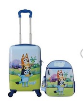 Bluey Kids Licensed Carry-on  Backpack Luggage Set