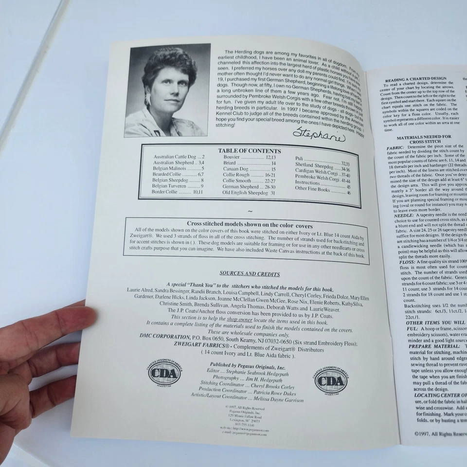 Stephanie's Herding Dogs Cross Stitch Chart Collection Book #220 New !  - Image 3 of 4