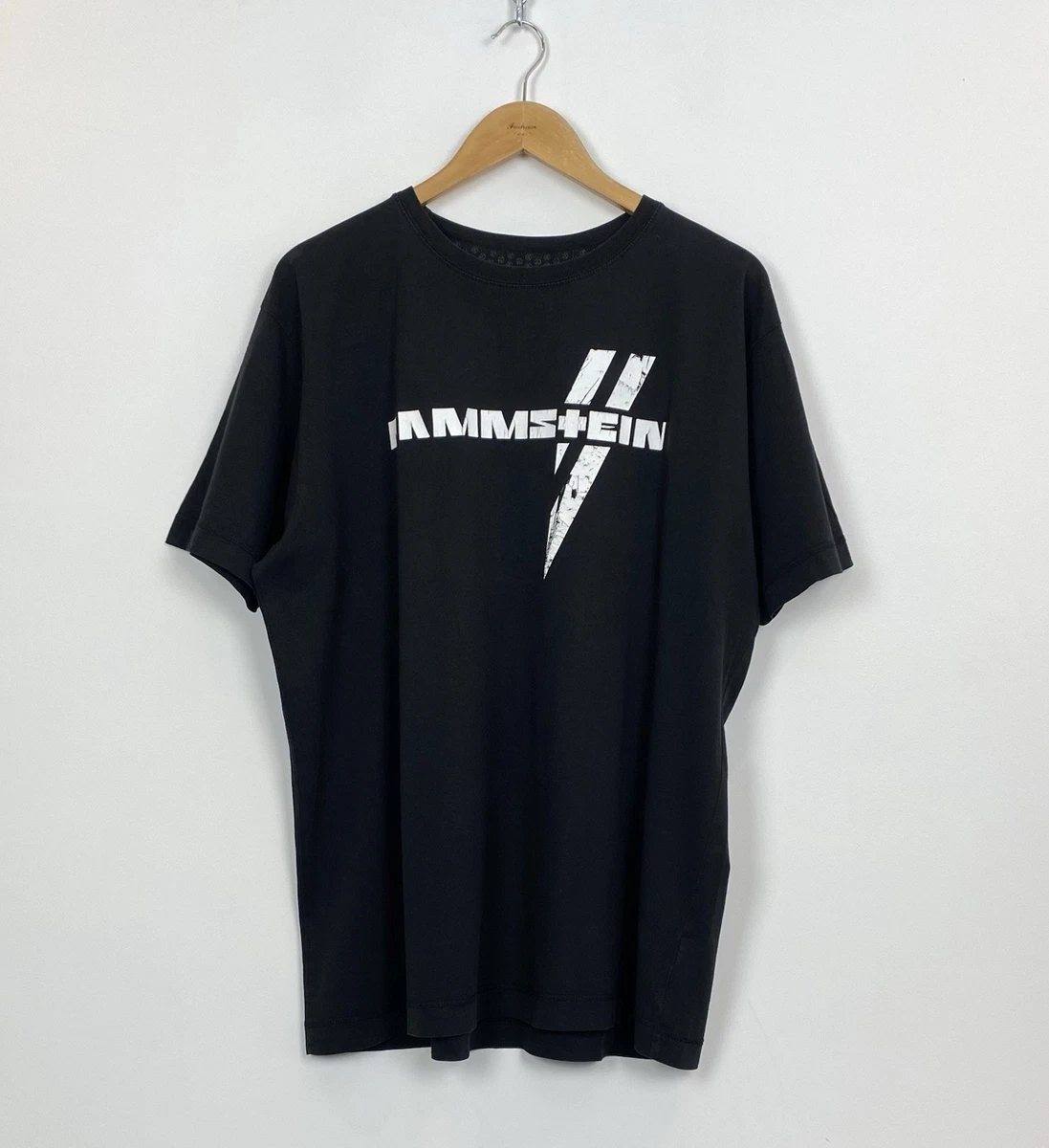T-shirt Vintage Rammstein Tour 2005 - Marque Fruit Of The Loom, Taille XL, Noir - Occasion En Très Bon état