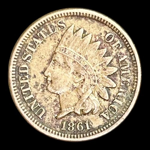 1861 Indian Head Cent, VF+