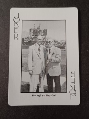 Jack Brickhouse & Harry Caray 1985 Hey Hey Cubs! Jack Brickhouse Playing Card