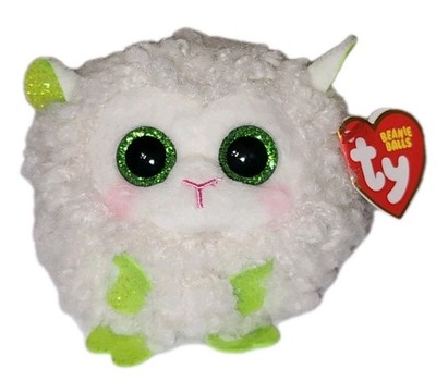 Ty Puffies (Beanie Balls) BAASBY the Easter Lamb (4 Inch) NEW