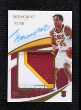 2020-21 Panini Immaculate Premium 22/50 Isaac Okoro #PPA-ISO Patch Auto 1d59