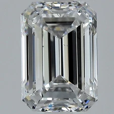 Cert. AGI 1.50 CT Emerald Cut Natural Mined Diamond Loose E color VS1 clarity
