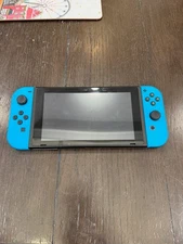 Unpatched v1 Nintendo Switch 32GB Handheld Console - Neon Blue