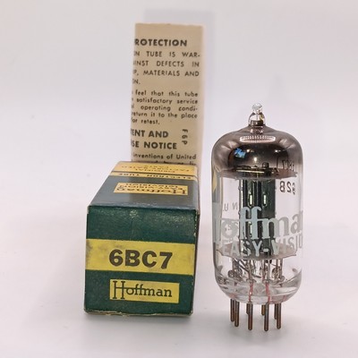 Hoffman 6BC7 NOS Vacuum Tube Clean Tested 90% 60 Day Guarantee See Below.