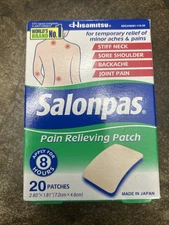 Salonpas Pain Relieving Patches 20 Each By Salonpas