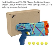 SET OF TWO - Nerf Gun Kronos Blaster *Rival XVIII-500 Blue/Teal (2)