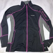 Columbia Omni Heat Women's Full Zip Lightweight Jacket Reflective Lined Large
