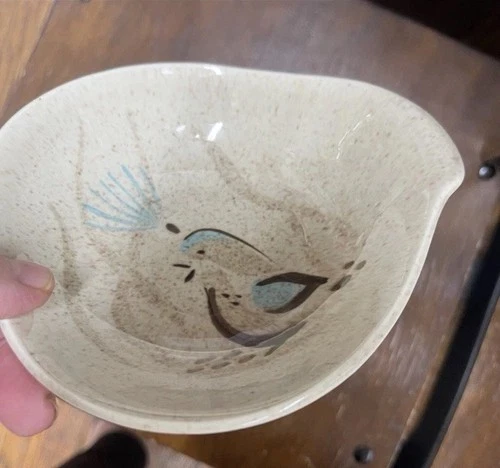 Red Wing Pottery Bob White Quail Fruit/Dessert Bowl set of 7