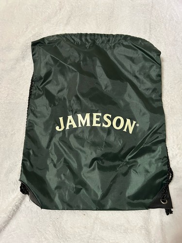 Jameson Irish Whisky Green Nylon Pull String Backpack Drawstring Bag  Cinch