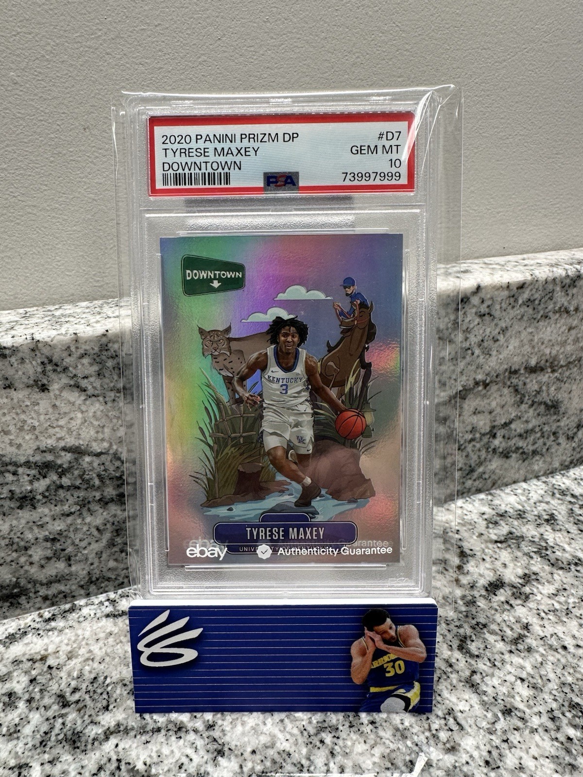 2020-21 Panini Prizm DP Tyrese Maxey Rookie Downtown PSA 10 Gem Mint