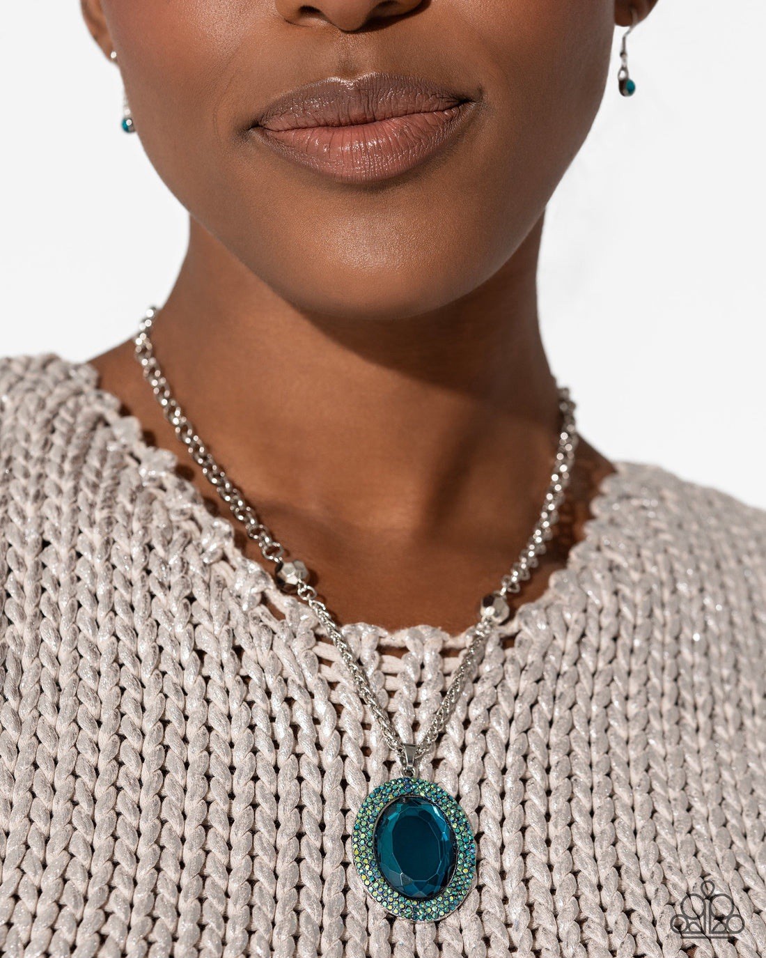 New Paparazzi Jewelry-Manufactured Majesty Necklace-Blue