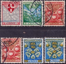 NETHERLANDS 1926 Charity heraldry issue sc. B12-B15 cv. $22 usd