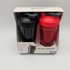 BlenderBottle, 2 Pk - Pro Series Shaker Drink Mixer Cups Bottle, 24 Ounce