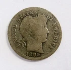 1895-S ~ Barber Dime ~ Rare Date ~ VG ~ Great Originality ~ Nice Antique Tone!!