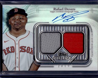 Rafael Devers 2025 Topps Sterling #SSA-RD Dual Jersey Auto /25