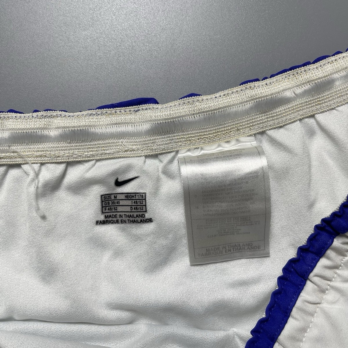 BRAZIL NIKE 2002 WORLD CUP SOCCER AWAY SHORTS #11 RONALDINHO SIZE