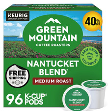 Green Mountain Nantucket Blend Medium Roast K-Cups, 96 Count Pack of 4