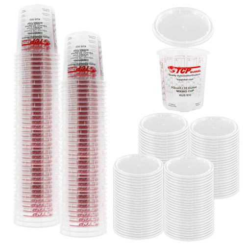 Custom Shop/TCP Global Full Case of 100 Quart 100 Count (Pack 1), Red - Picture 1 of 8