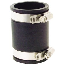 Fernco 1056 Series 1056-150 Flexible Pipe Coupling, 1-1/2 in, PVC, 4.3 psi Press