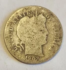 Better Date 1902 S Barber Dime - Strong AG