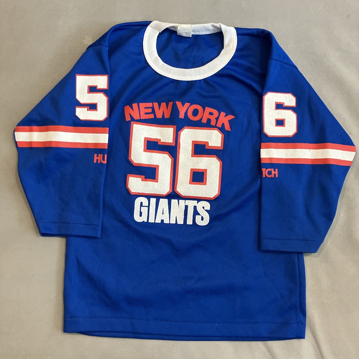 RARE Vintage Hutch NY Giants Lawrence Taylor #56 Jersey