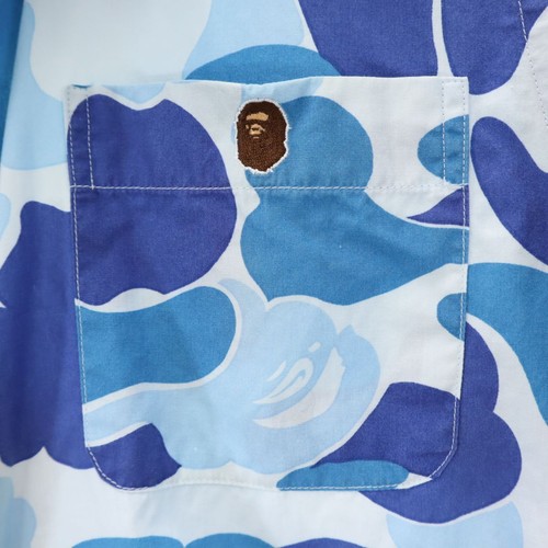 A BATHING APE Overall handle Long sleeve shirt XS Blue Men's - Picture 5 of 9