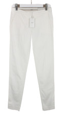 ARMANI COLLEZIONI Trousers Women's EU 38 Slim Fit Zip Fly White