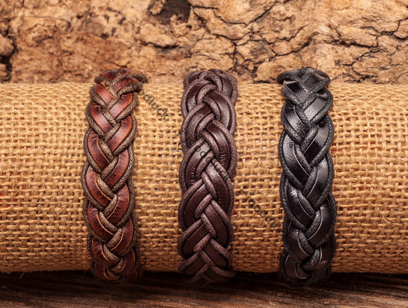 Lot 3PCS Surfer Leather Hemp Handmade Friendship Bracelet