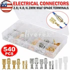 540pcs Automotive Electrical Wire Connectors Kit Male Female Spade Terminal Set
