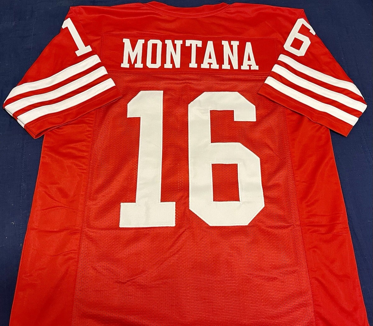 Joe Montana San Francisco Red Football Jersey Mens Size XL