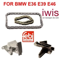 OEM CAMSHAFT TIMING CHAIN TENSIONER,CHAINS,GUIDE RAIL KIT 4PCS BMW E36 E39 E46