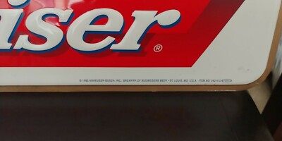 1996 ATLANTA OLYMPIC GAMES BUDWEISER Metal Sign Bar Tavern Beer