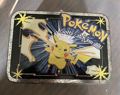 Pokémon Gotta Catch 'em All Pikachu Card Tin Box Nintendo