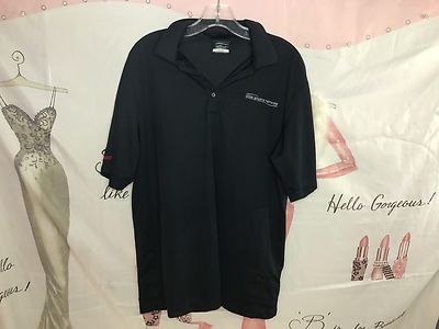  Men's Kobalt Tools Cutter Buck CB Dry Tec GOLF Polo Shirt Medium MD M Black