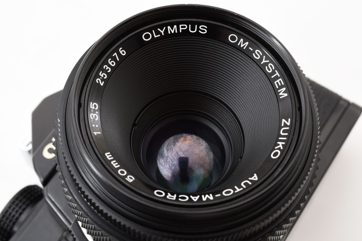 Exc+5] Olympus OM-1 MD SLR Film Camera W/50mm F3.5 Macro