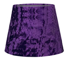 Modern Tapered Light Shade Velvet Finish - 9" or 11" Diameter Table Lamp Shade