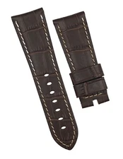 Original Panerai Brown Alligator Leather w/ White Stitching 26mm x 22mm Band