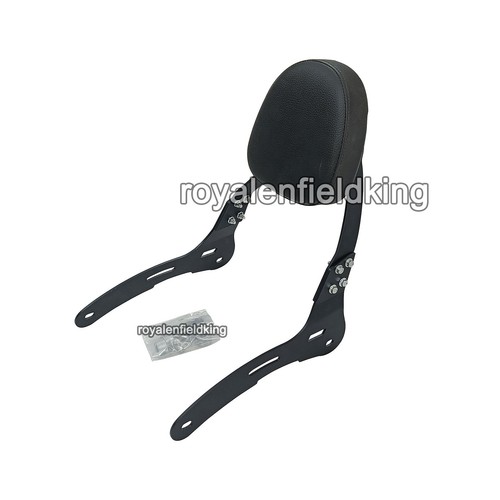 Fit For Royal Enfield Super Meteor 650 "Rear Luggage Rack With Backrest, Black" - Picture 3 of 15