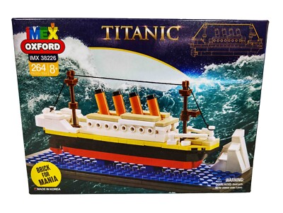 IMEX Oxford Mini Titanic Ship Brick Building Set (264pc)