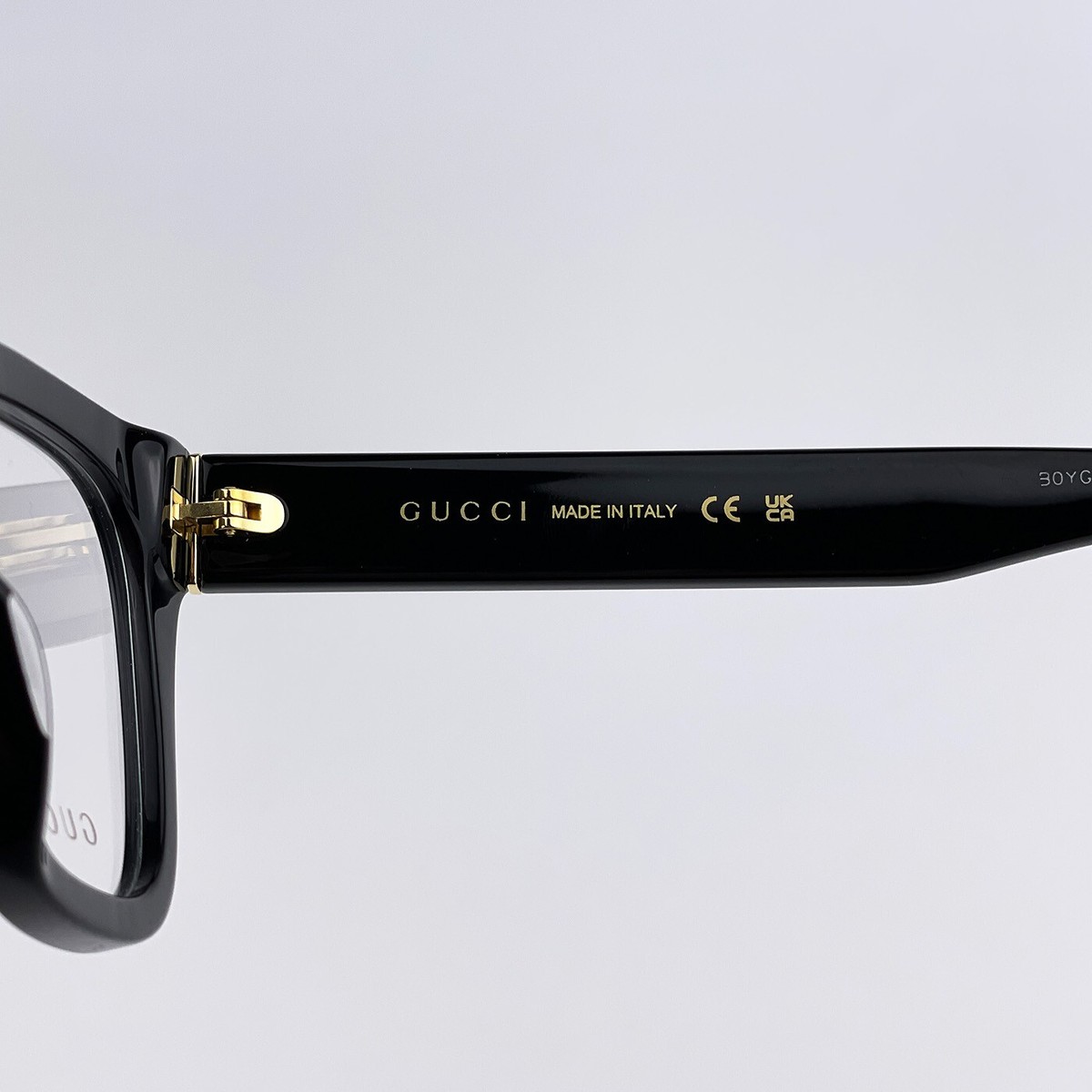 Gucci GG1133O 003 Shiny Black Cat Eye Women LOGO AUTHENTIC  display picture 2