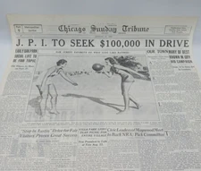 1933 Chicago Tribune West Side Lake Bathers Ladies JPI Drive Girls Gypsy Pageant