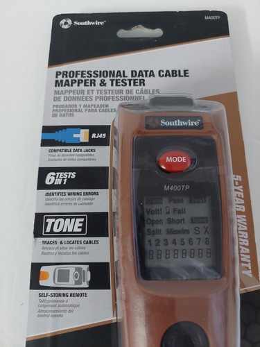 Southwire M400TP Professional Data Cable Mapper & Tester - Picture 4 of 4