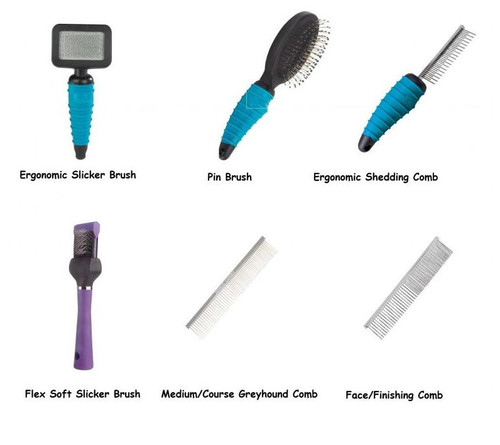Professional Grooming Brushes & Combs for Dogs Brush & Comb Dog Groomer Tools - 第 1/18 張圖片