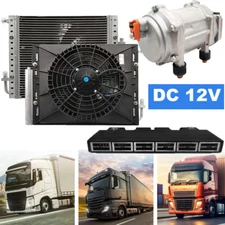 12000 BTU Universal A/C Kit Truck Cab Bus 12V Air Conditioner Underdash 6 Vents