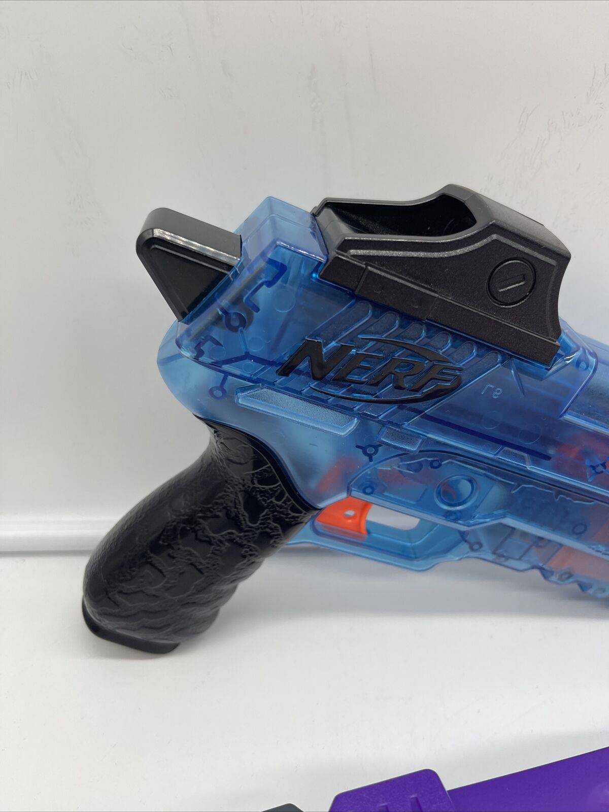 Fortnite SHHHH Nerf Gun. Yellow. WORKS!! With detachable silencer Tested